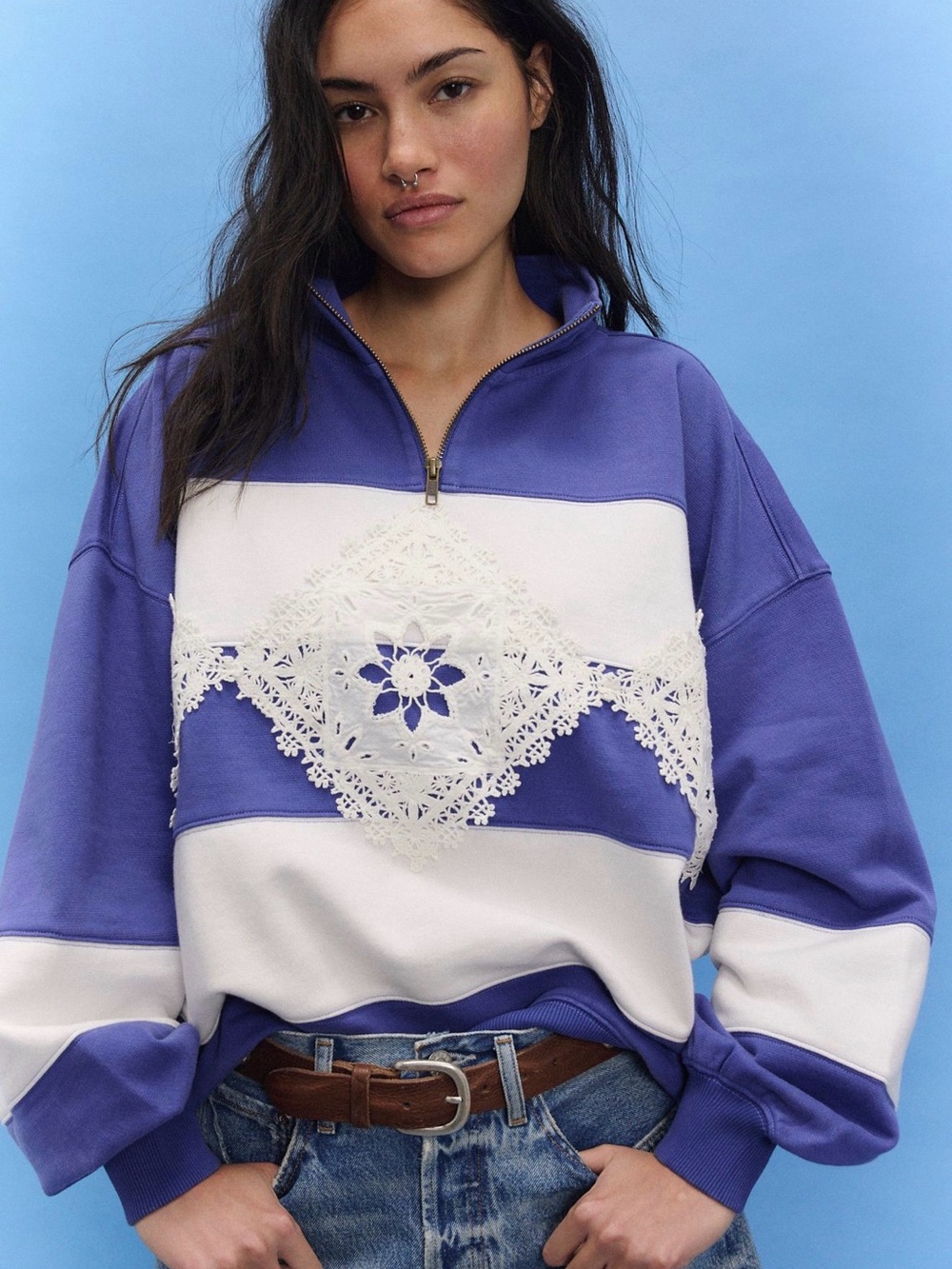 Free People Had A Lot of Fun Half Zip